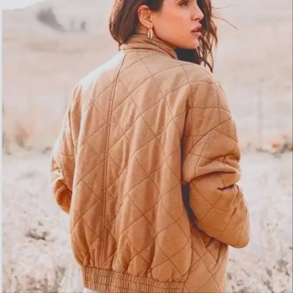 Bagatelle quilted mauve Coat - Picture 5 of 5